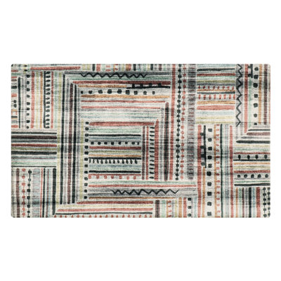 Kynslie Striped Anti-Fatigue Non-Skid Kitchen Mat