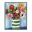 Bouquet dans un vase rayé vert, estampe numérique, design par Petal Prints Design-2100055503-2100055489