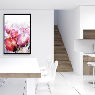 Abstrait tulipes floues