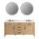 Armanno 72'' Free Standing Double Bathroom Vanity with Quartz Top with Mirror