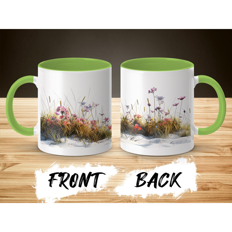 Ceramic Coffee Mug, Light Green