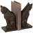 Cole And Grey Resin Frowning Cat Decorative Bookends With Copper Accents