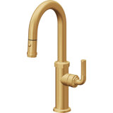 Descanso Kitchen Pull-Down Prep/Bar Faucet with Button Sprayer