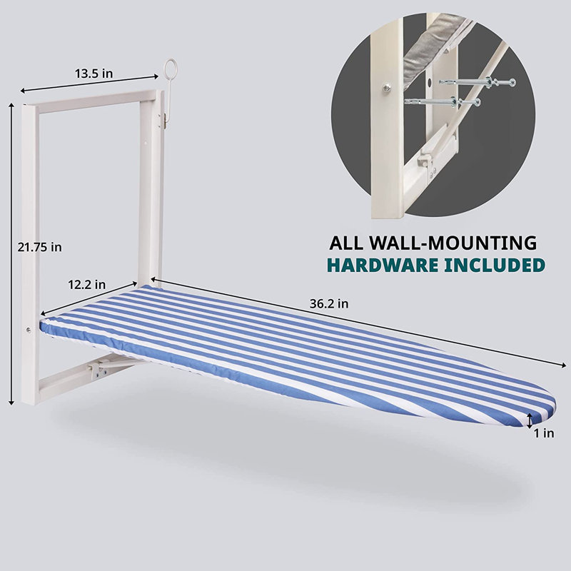 Metal Wall-Mounted Ironing Board