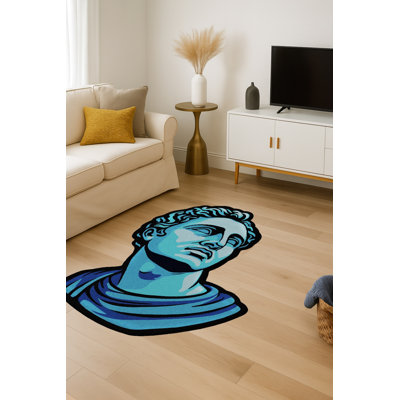 Tapis bleu Mosso