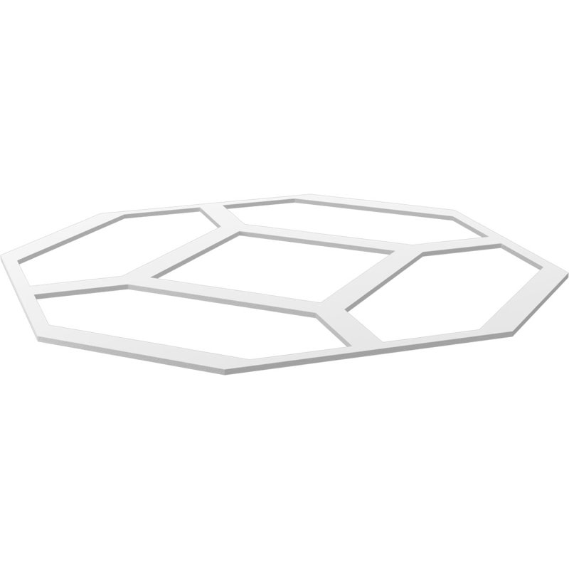 Panneau mural Cameron en blanc (paquet de 1), H 33 po x l 33 po x P 0,375 po