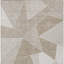 Tapis intérieur lavable à motif géométrique 8 pi x 10 pi brun