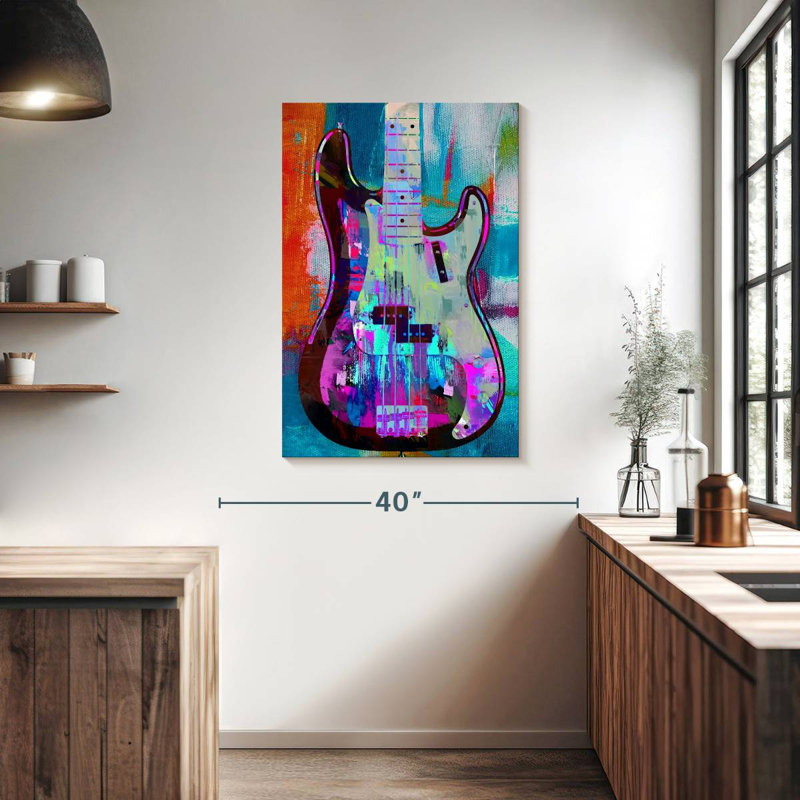 Abarca Painted Precision Bass, 39" H x 26" W