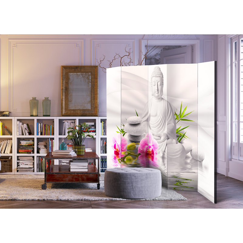 225cm W x 172cm H 5 - Panel  One Sided Room Divider Folding Room Divider