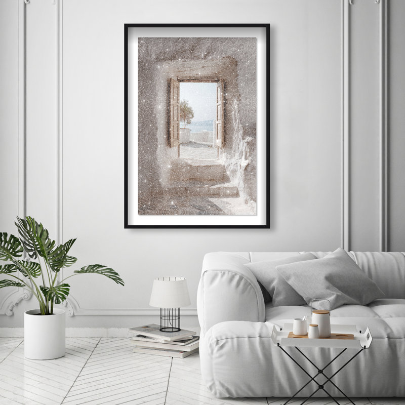 Mortar Meditation Print by Oliver Gal, 46.5"H x 31.5"W, Black Shadowbox