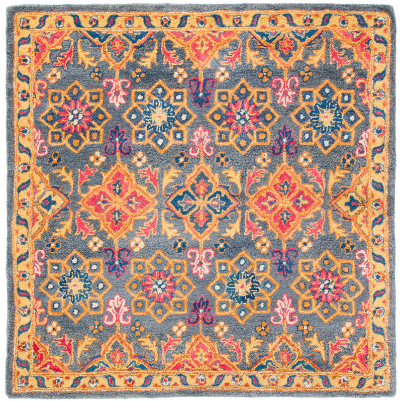 Wahcheechee Hand Tufted Wool Oriental Rug, Square 6'