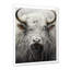 Minimalisme gris peinture Yak - Yaks Wall Art salon-97203282-134125801