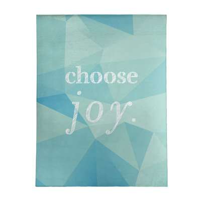 Tapis en simili-faux gemme choose à joie citation