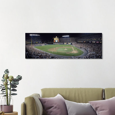 Baseball Game Camden Yards Baltimore MD - Wrapped Canvas Panoramic Print