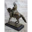Sculpture de Napoléon traversant les Alpes, statue en bronze sur base de marbre 14 po x 15 po