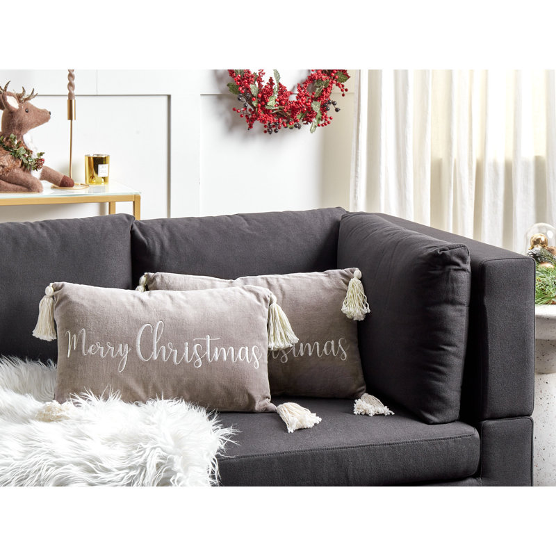 LITHOPS Rectangular Lumbar Cushion, Grey