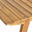 Table de salle à manger d'extérieur en bois massif de 69 po