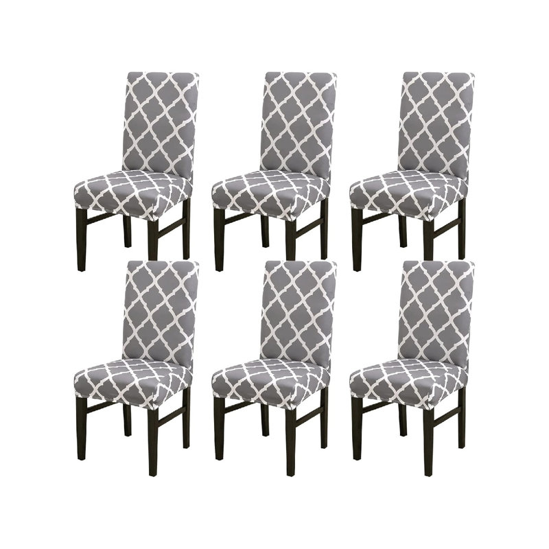 Polyester Box Cushion Dining Chair Slipcover