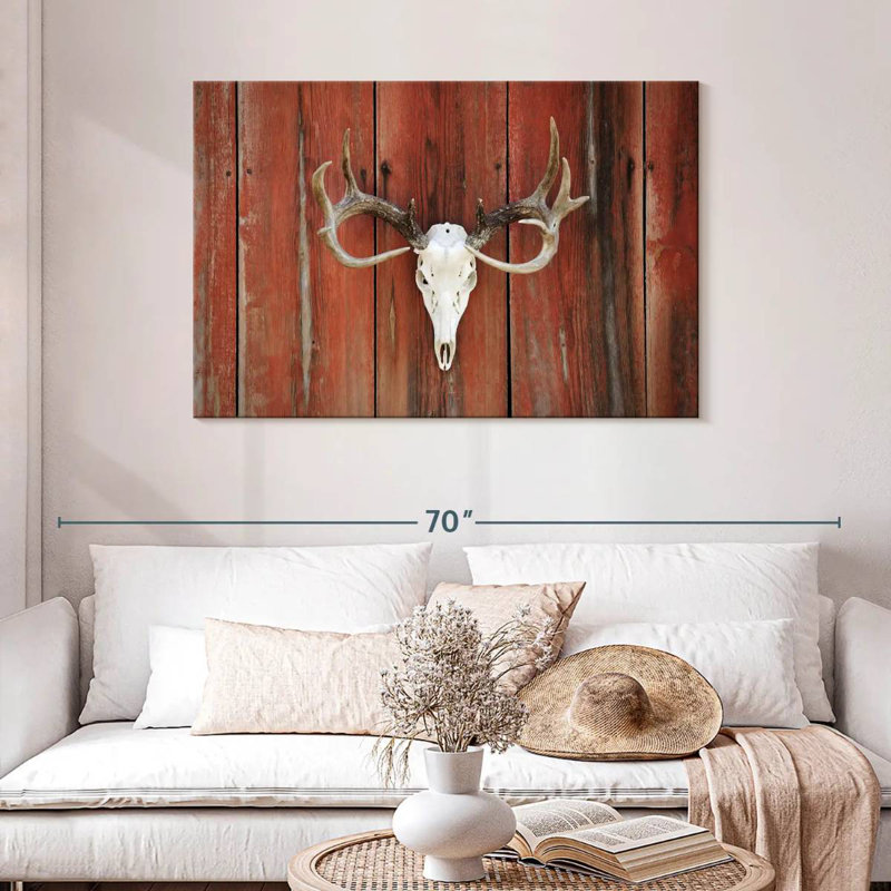 Kerner Deer Skull Western, 30" H x 45" W