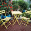 Ensemble bistro 3 pièces de table carrée pliable et chaises-744048497