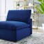 Chaise sans accoudoirs en velours rembourré Commix-1736480558