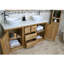 Shayna 1430mm Double Bathroom Vanity with Vessel Ceramic Basin-16301847