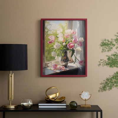 Reproduction encadrée FLORAL Series DCCXCIX - bois massif