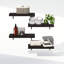Ensemble de 4 tablettes flottantes murales pour salle de bain Ebabe Designs Mabe, chêne tabac, ensemble de 4-1469041419
