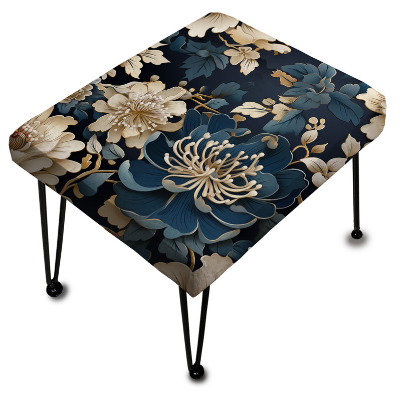Ming Dynasty Reverence - Oriental Rectangle Ottoman