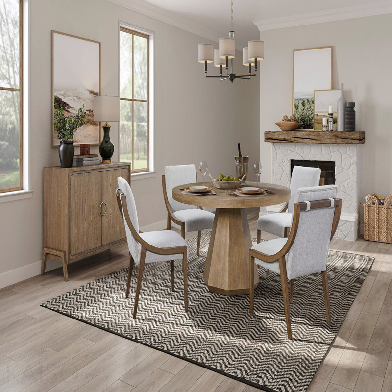 Round Dining Table - Latte