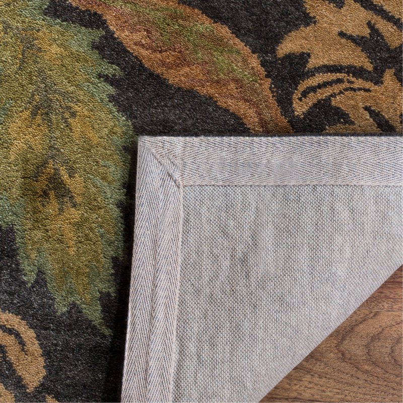 Metro Hand Tufted Wool Pile Floral Rug, Round 8'