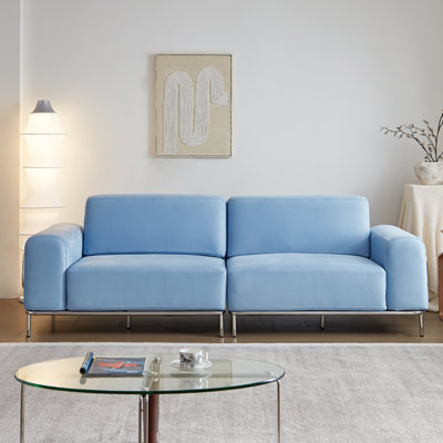 Canapé bleu French Minimalist Design