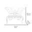  Butterfly Metal Outdoor Garden Bench-1637488047