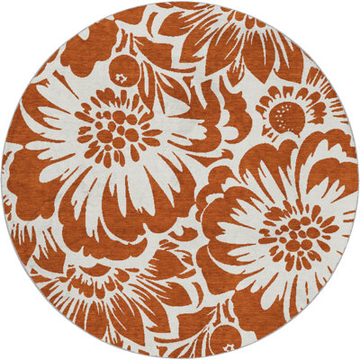 Premium Machine Washable Dream Shag ADS551 Floral Rug