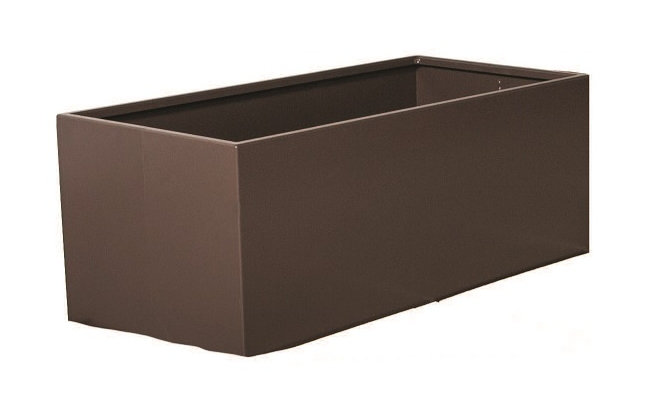Boîte à fleurs en métal Burov, Sable, H 36 po x l 48 po x P 24 po