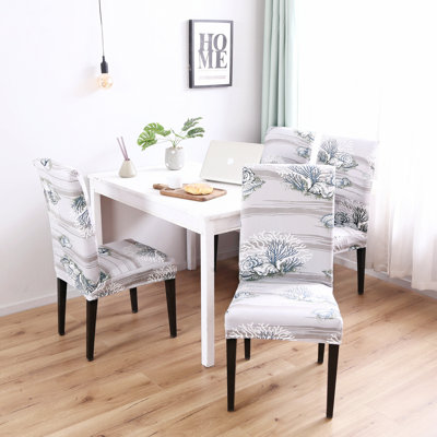 Polyester Box Cushion Dining Chair Slipcover