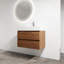 Meuble-lavabo mural 30 po avec lavabo en résine, 2 tiroirs à fermeture en douceur, ensemble KD-612513106-612513070