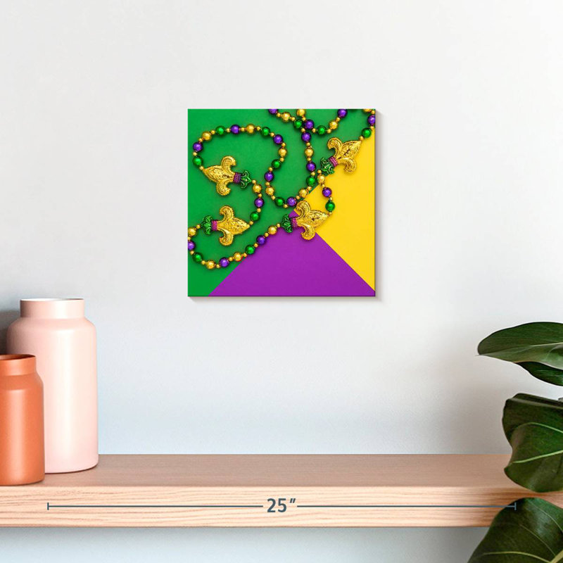 Bijoux Lelend Mardi Gras, H 10 po x l 10 po