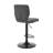 Modern Swivel Adjustable Height Bar Stool in Faux Leather, Metal, Plywood-420845049