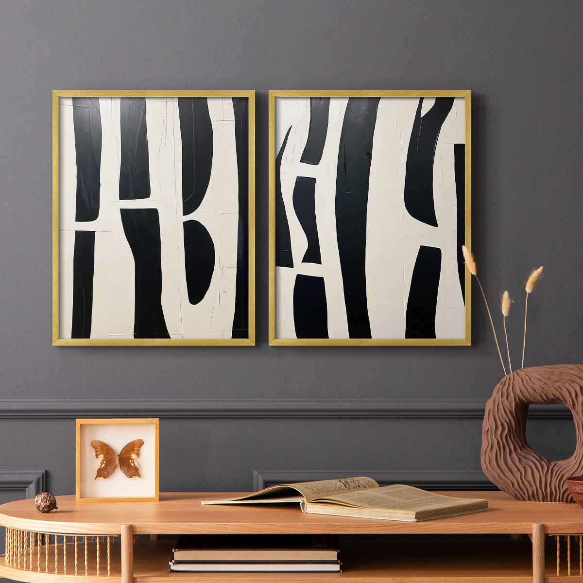 Lark Manor™ ABSTRACT Series DCXC-Premium Framed Print -Ready to Hang ...