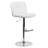 Winnols Contemporary Vinyl Adjustable Height Barstool with Square Tufted Back-20237650