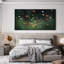 Très grand art mural imprimé sur toile - Prairie sauvage au crépuscule avec des fleurs éclatantes, décoration pour le salon ou la chambre à coucher - «Assemblage requis du cadre (cadre non fini)»-1452920504