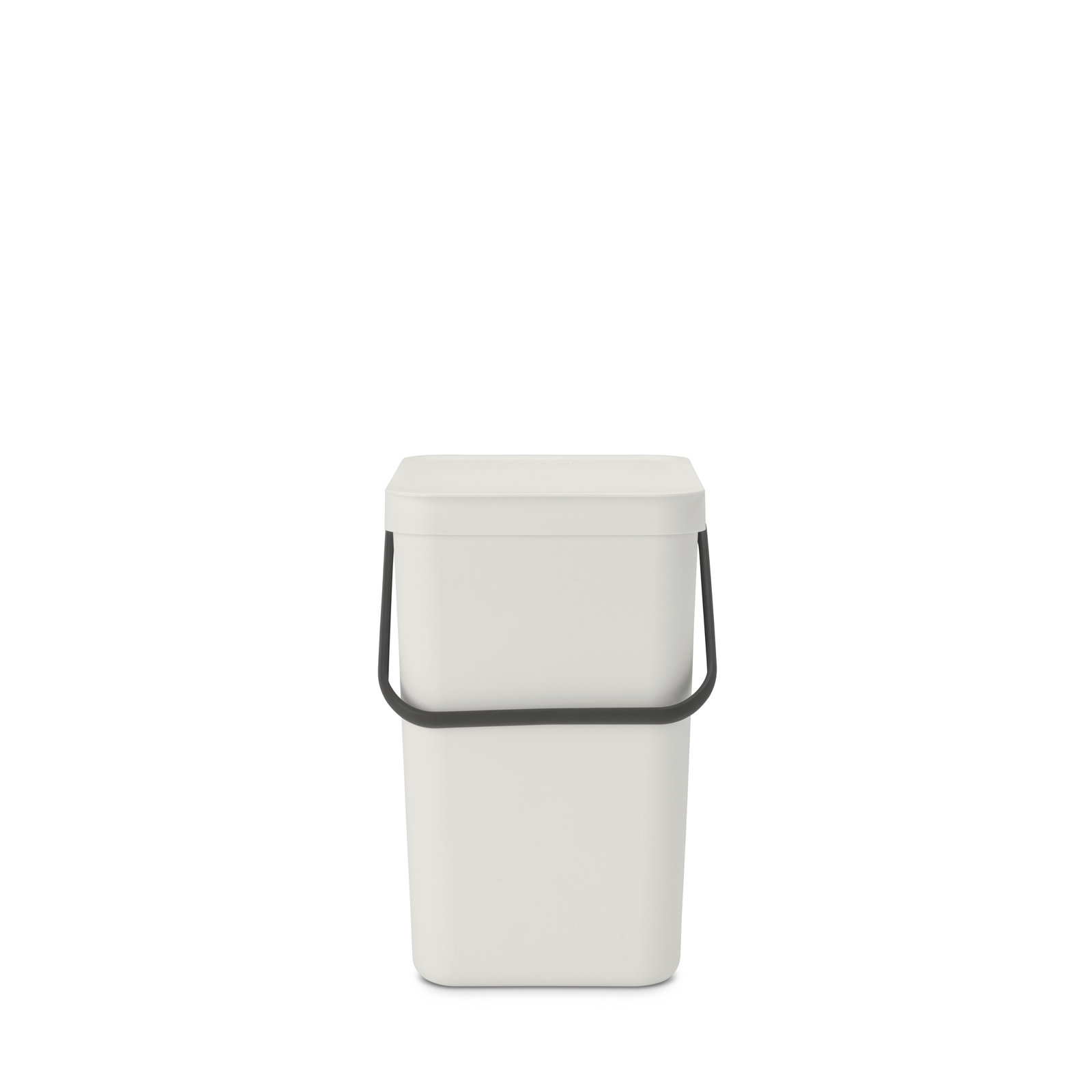 Brabantia Sort & Go Plastic Recycling Bin, 6.6 Gallon, Light Gray