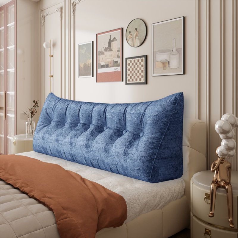 Coussin de lecture confortable, Très grand lit, Couleur unie, Rose