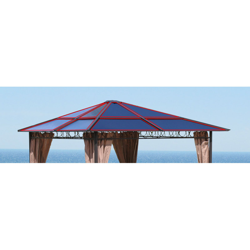 Cadwallader Dakota Fields Brown Plastic Roof for Gazebo