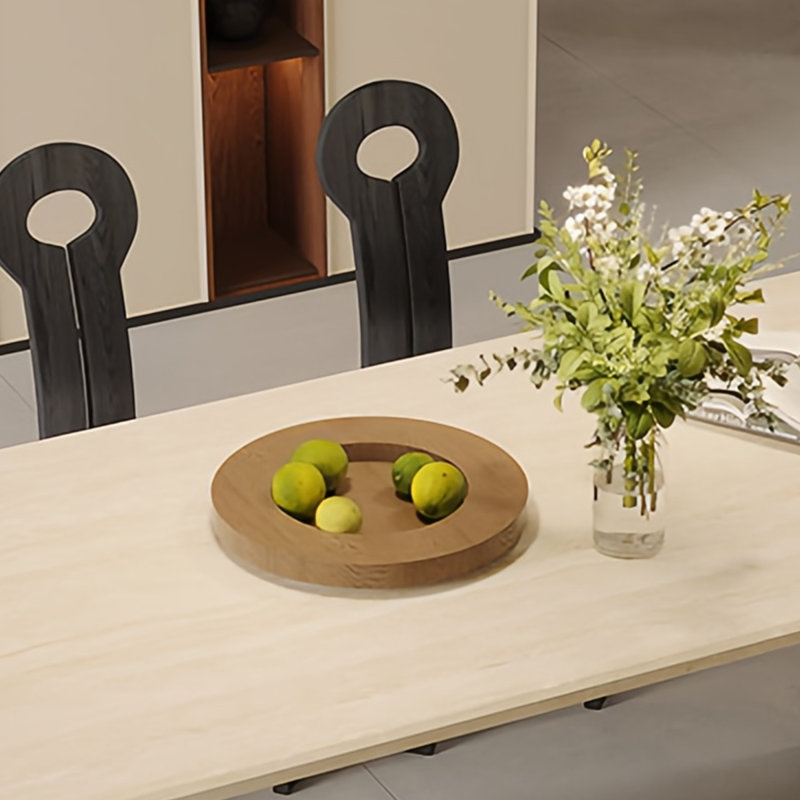Table de salle à manger rétro pour petit appartement, H 29,53 po x L 55,12 po x l 31,5 po, Noir