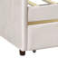 Lit de jour simple avec deux tiroirs en beige - Ajoutez une touche d'élégance à votre chambre à coucher-52354912