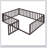 Wood Daybed Frame With Fence
