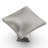Twist Collection Square Knob - 1-1/4" x 1-1/4 " Cabinet Knob Polished Nickel - Transitional Hardware for Drawers & Cabinets-92585964