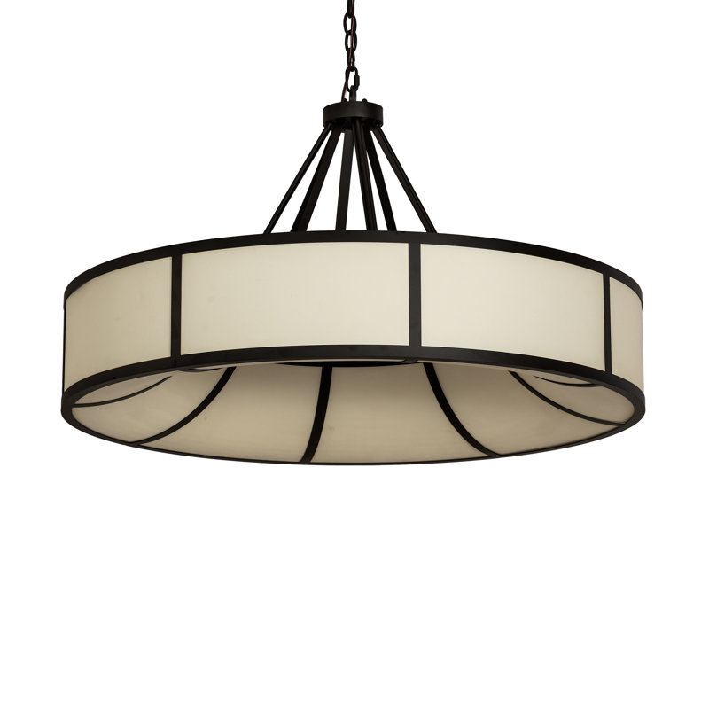 Lustre 8 lumières à abat-jour Cilindro Ventura